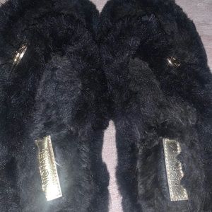 Micheal Kors furry slippers